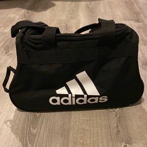 Adidas gym bag. Never used. Black and white. Double short strap one long strap